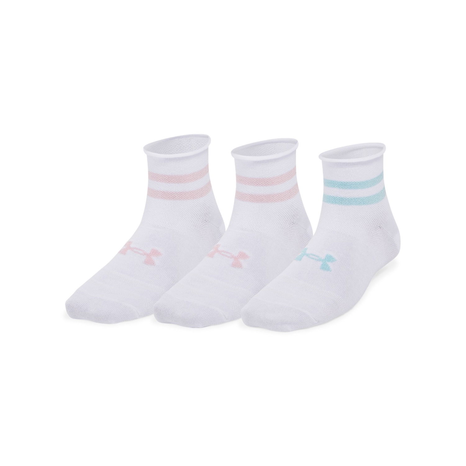 Чорапи Under Armour Essential Quarter Socks - 3 Pack Бяло | 1384025-105, 0