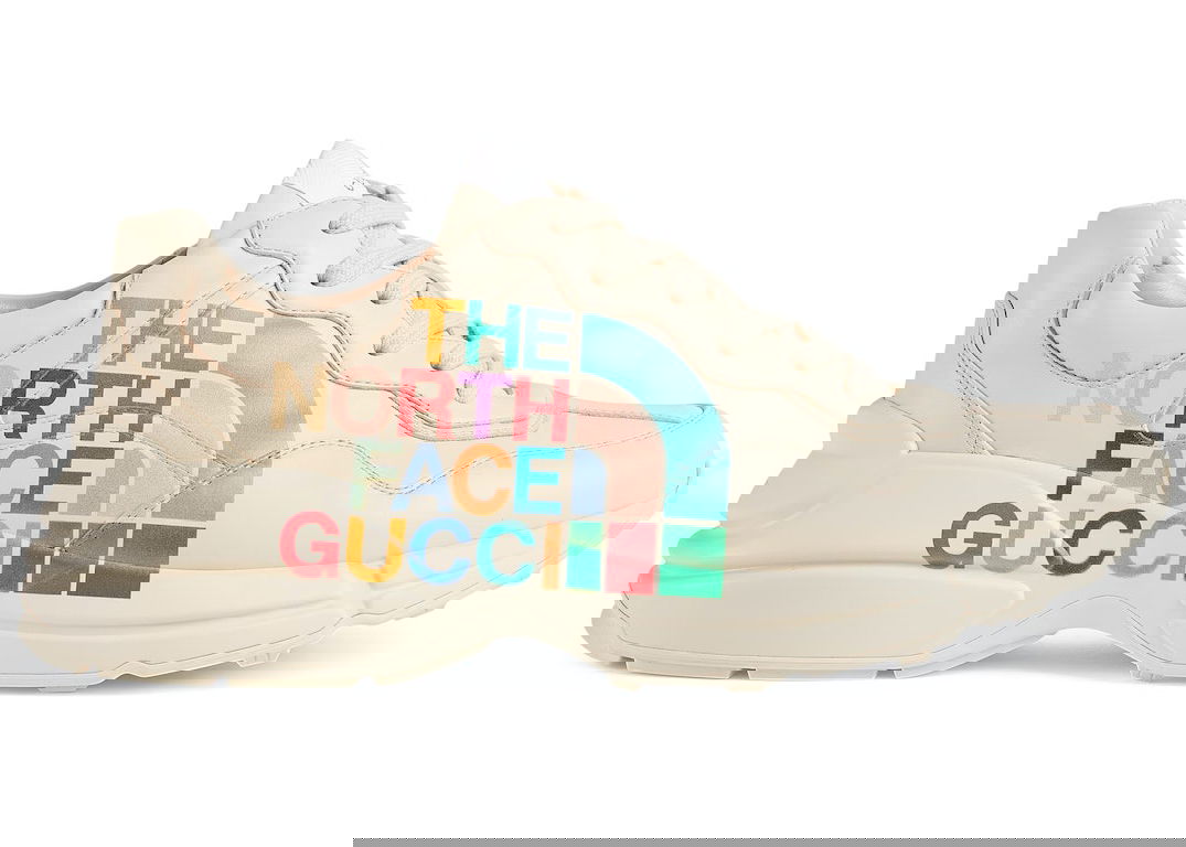 Кецове и обувки Gucci The North Face x Rhyton Beige W Бежово | 685639-DRW00-9522, 0