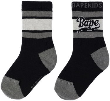 Чорапи BAPE A Bathing Ape Kids 'Bape Line' Socks Черно | 001SOI803001K, 1