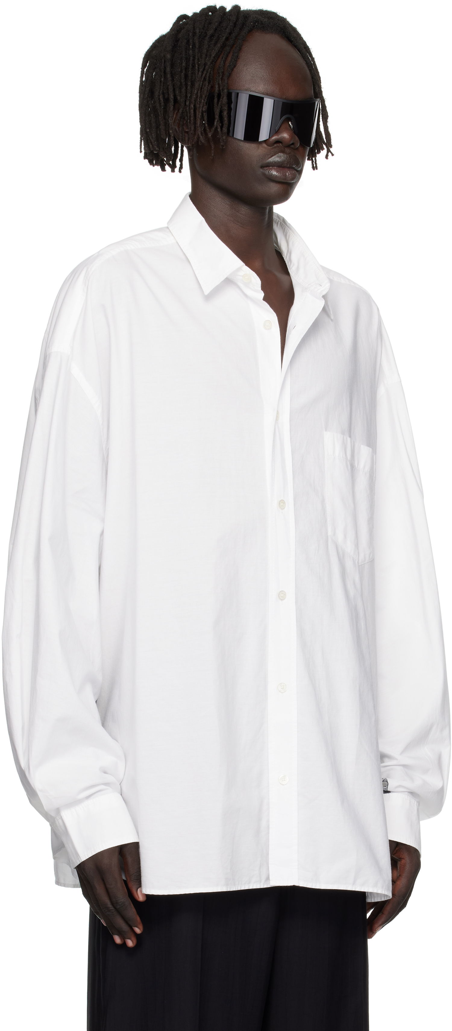 Риза Acne Studios Acne Studios Button-Up Shirt Бяло | BB0643-, 1