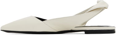 Грижа за обувките BY FAR BY FAR Yasha Slingback Flats Бяло | MWFFC024LL002WH020PL, 2