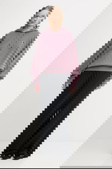 Суитчър Carhartt WIP Plain Cotton Hooded Nelson Sweatshirt Лилаво | I032741.33IGD, 4