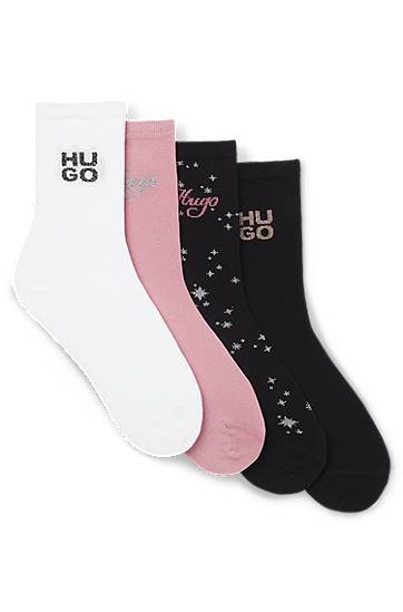 Чорапи BOSS Gift-boxed four-pack of patterned regular-length socks Многоцветен | 50546396, 0