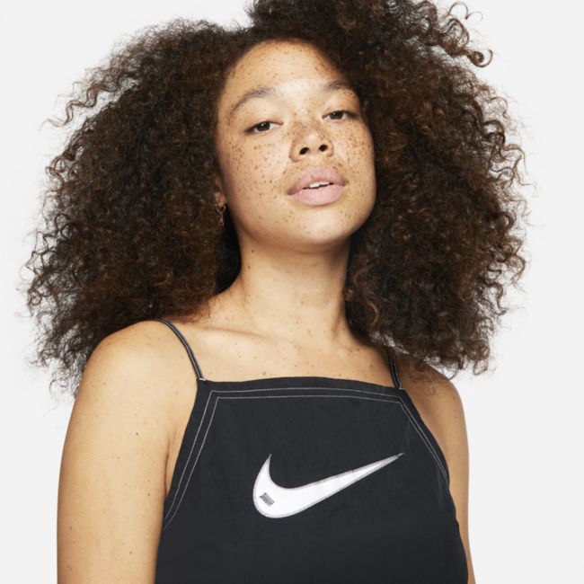 Pокля Nike Sportswear Swoosh Woven Cami Dress Черно | DM6742-010, 1