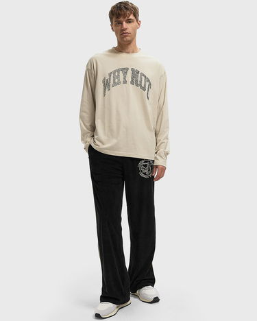 Тениска Honor The Gift WHY NOT Long Sleeve T-Shirt Бежово | HTG250396-SAN, 2