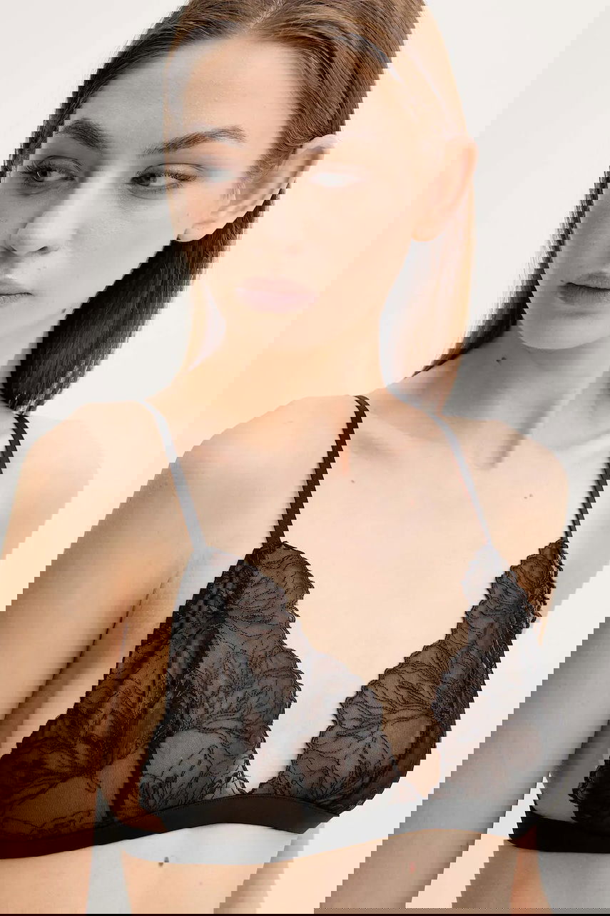 Сутиен Samsoe Samsoe Samsoe Samsoe SAAUDREY Triangle Bra Черно | F25100129, 0