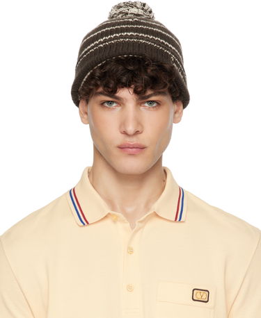 Шапка Valentino 'Chez ' Knitted Wool Beanie Черно | 6Y2HB02JSNW, 0