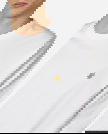 Тениска Carhartt WIP Chase Longsleeve Бяло | I026392 00R.XX, 5