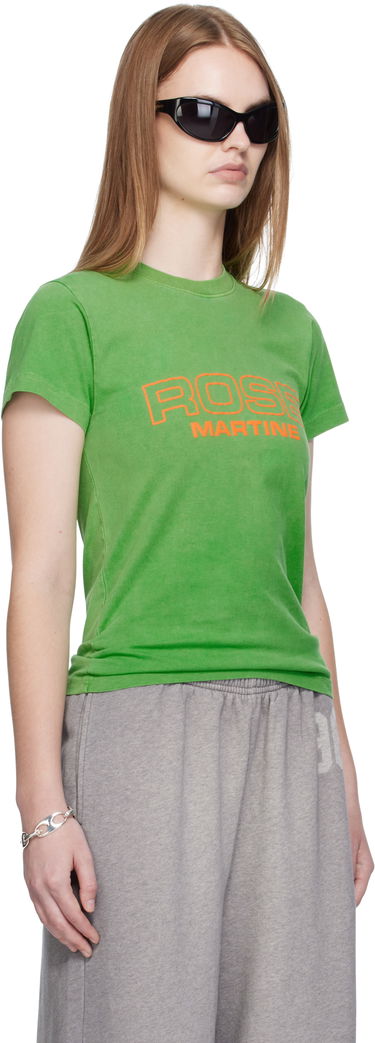 Тениска Martine Rose Martine Rose Shrunken T-Shirt Зелено | 629JE01400CW, 1