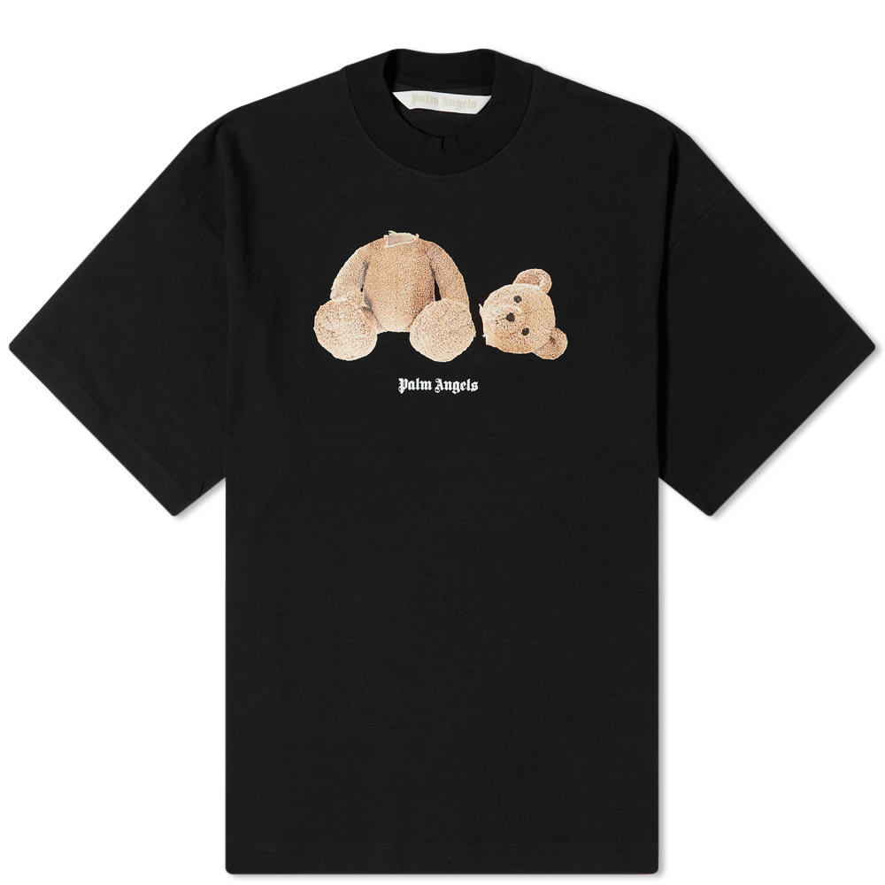 Тениска Palm Angels Loose Fit Bear Tee Черно | PWAA017C99JER0011060, 0