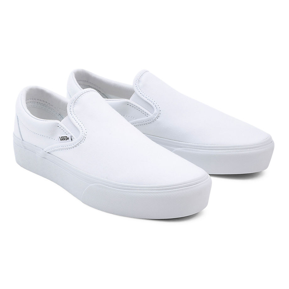 Кецове и обувки Vans VANS Slip-On Platform Бяло | VN0A3JEZW00, 0