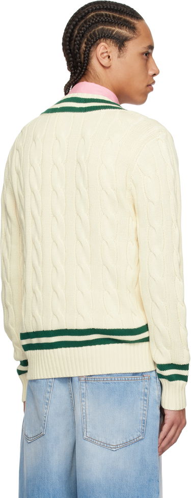 Пуловер Polo by Ralph Lauren Polo Ralph Lauren 'The Iconic Cricket' Cable Knit Sweater Бежово | 710961153001, 2