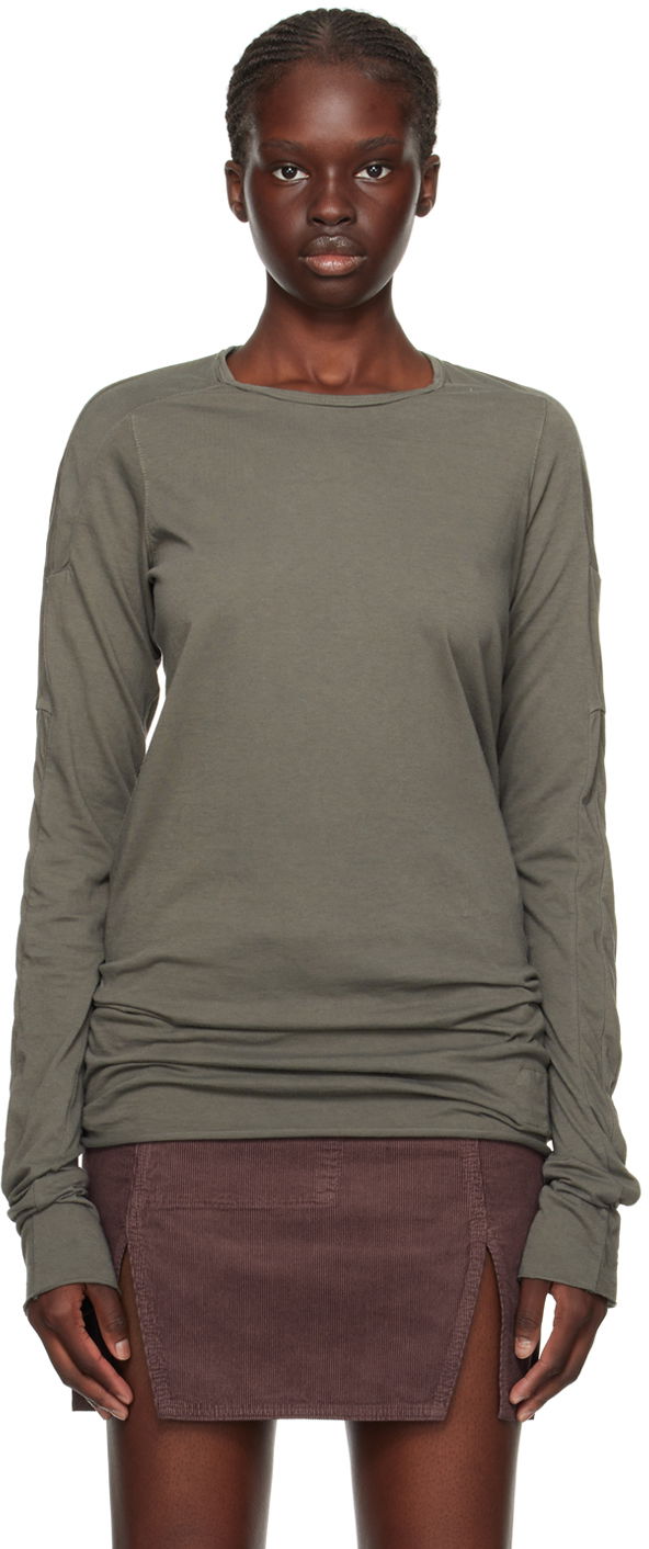 Тениска Rick Owens DRKSHDW Scarification T-Shirt Зелено | DS02C5212 RN, 0