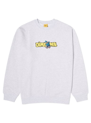 Суитчър Dime Chenille Crayon Crew Sweat Ash Сиво | DIME23D1F17-ASH