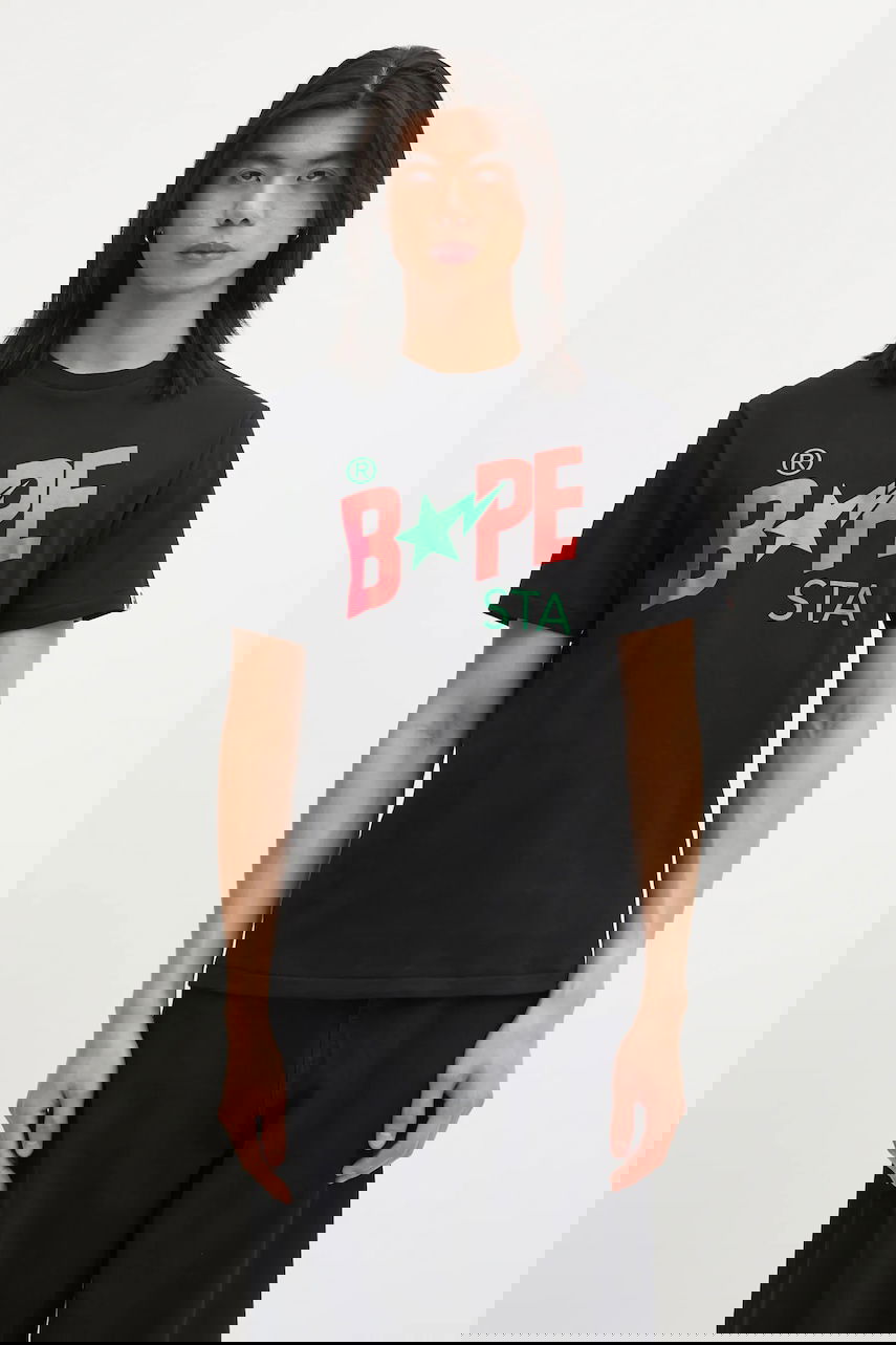 Тениска BAPE BAPE STA Graphic T-Shirt Черно | 001TEL301022M, 0
