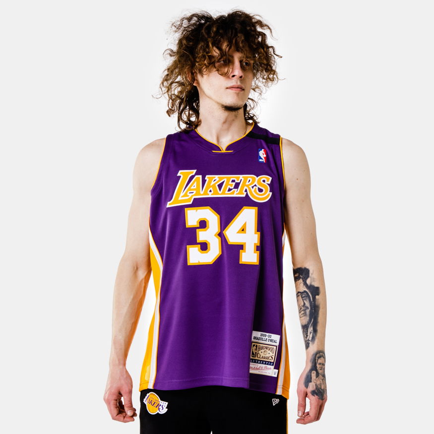 Фланелка Mitchell & Ness Authentic Jersey Los Angeles Lakers Shaquille O'Neill Лилаво | AJY4CP18186-LALPURP99SON, 0
