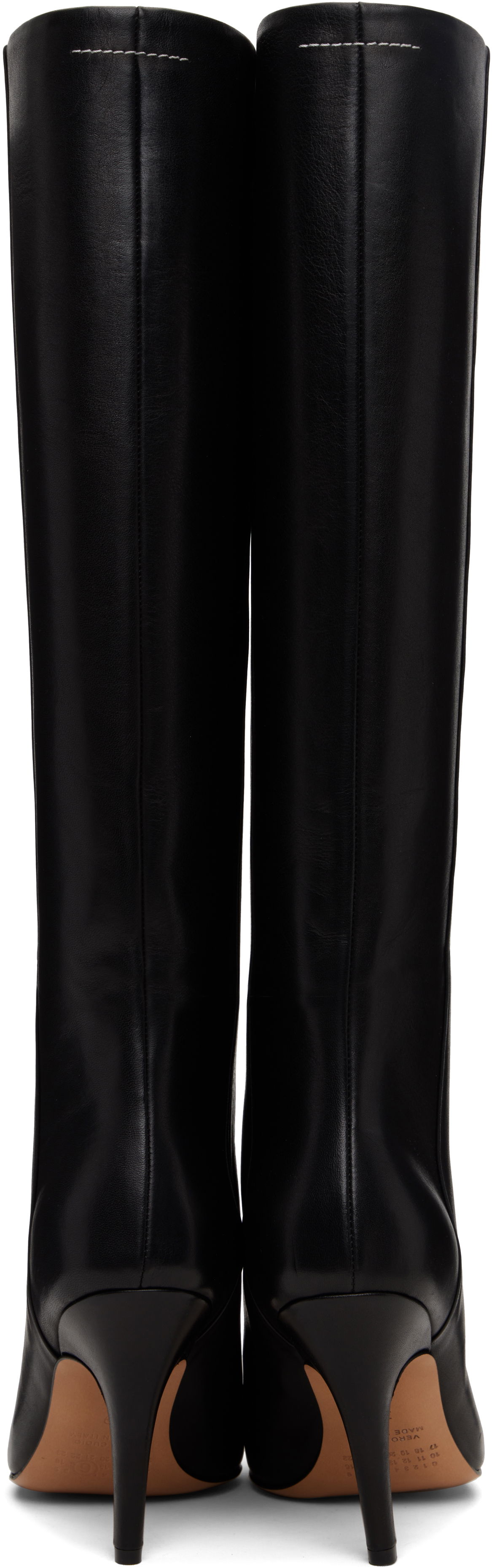 Кецове и обувки Maison Margiela MM6 Maison Margiela Architype Knee-High Boots Черно | S59WW0114 P6783, 1