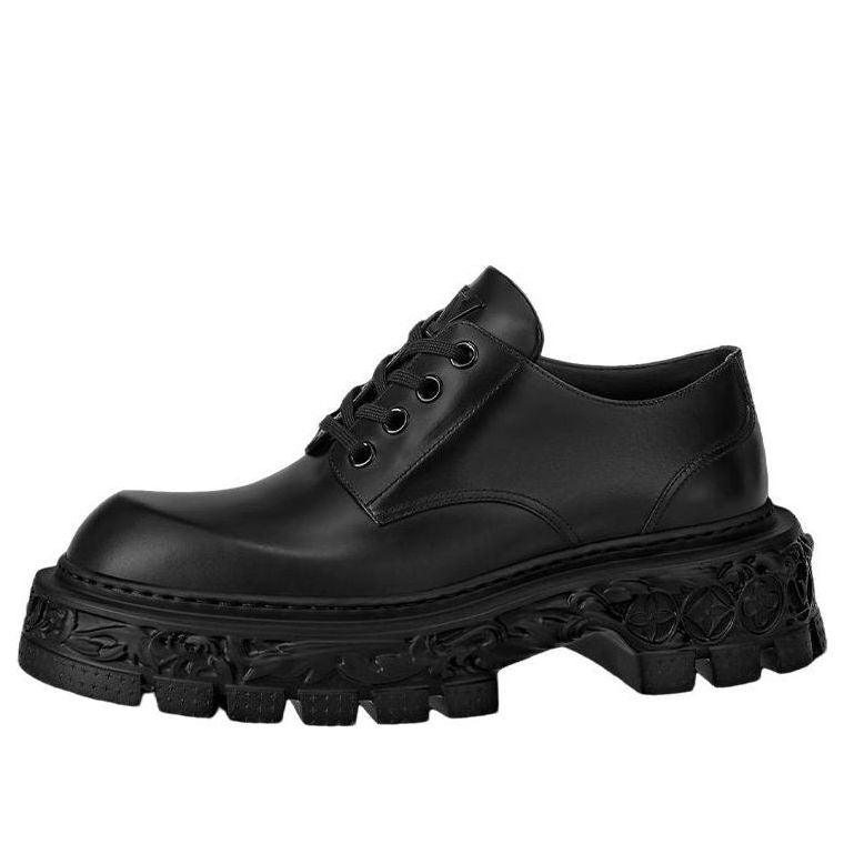 Кецове и обувки Louis Vuitton LV Platform Lace Up Loafers Черно | 1AAHAT