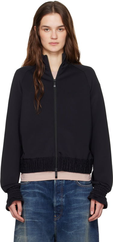 Яке бомбър Moncler Moncler Neoprene Zip-Up Jacket Черно | K10938G0000789ABK, 0