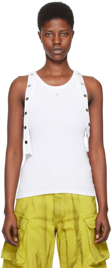 Потник The Attico Attico Studded Tank Top Бяло | 241WCT229 J038, 0