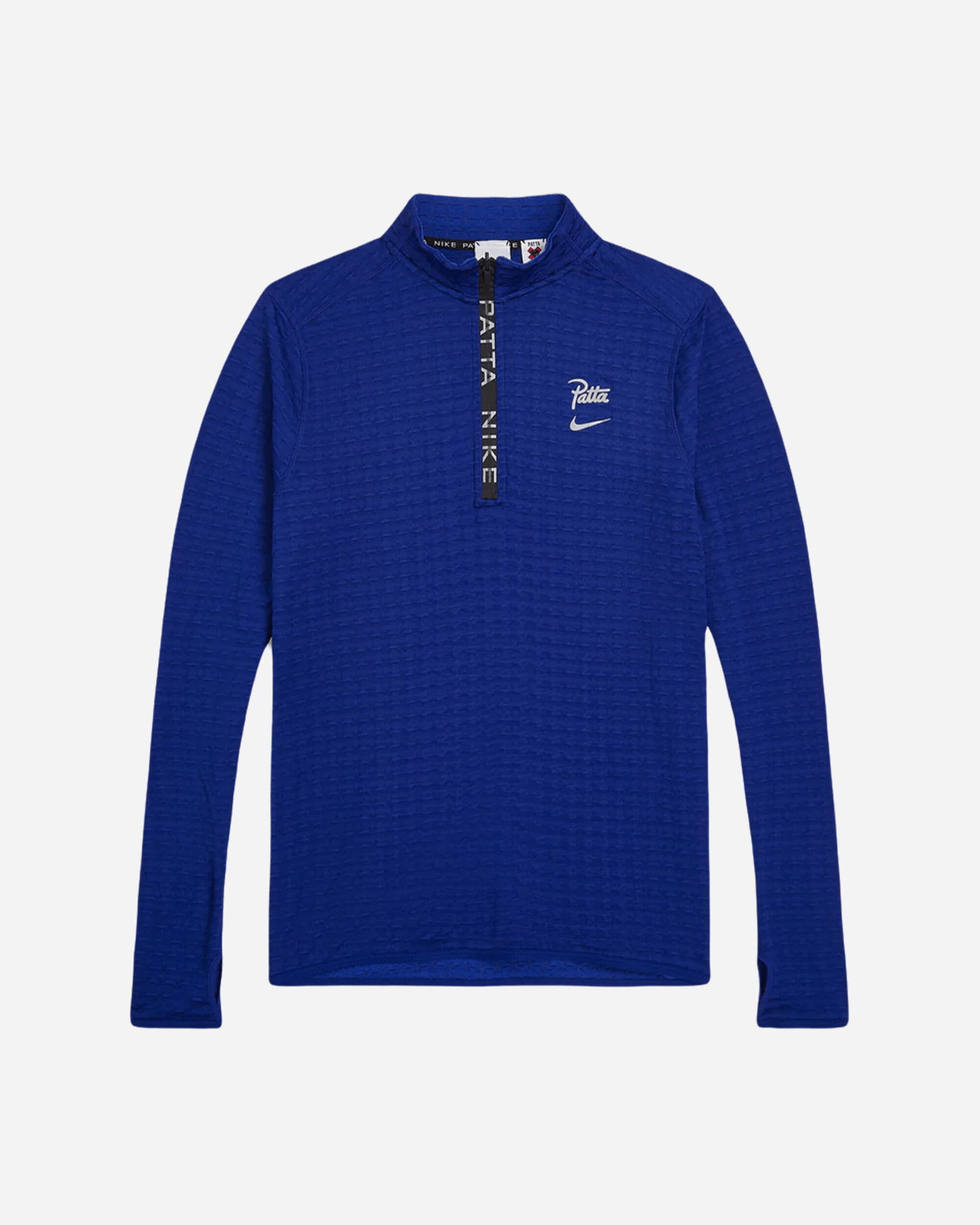 Тениска Nike Patta Running Team Half-Zip Longsleeve Deep Royal Blue Синьо | FJ3069-455, 0