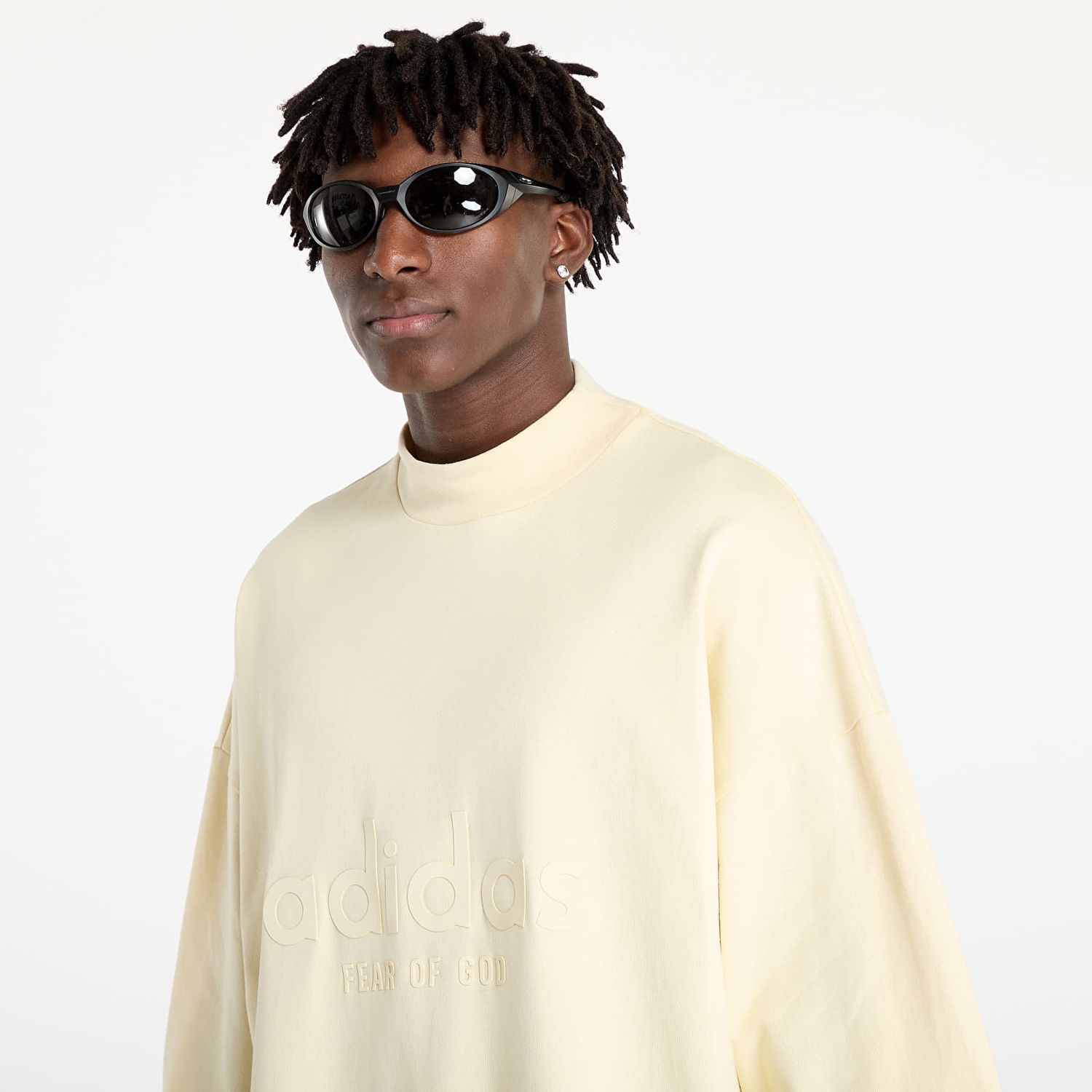 Тениска adidas Originals Fear Of God Athletics x Logo 3/4 Tee Pale Yellow Жълто | IS6840, 1