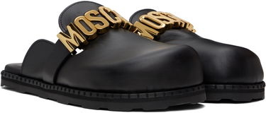 Облекло Moschino Moschino Lettering Logo Slip-On Loafers Черно | MA10162G1M MF0 000, 3