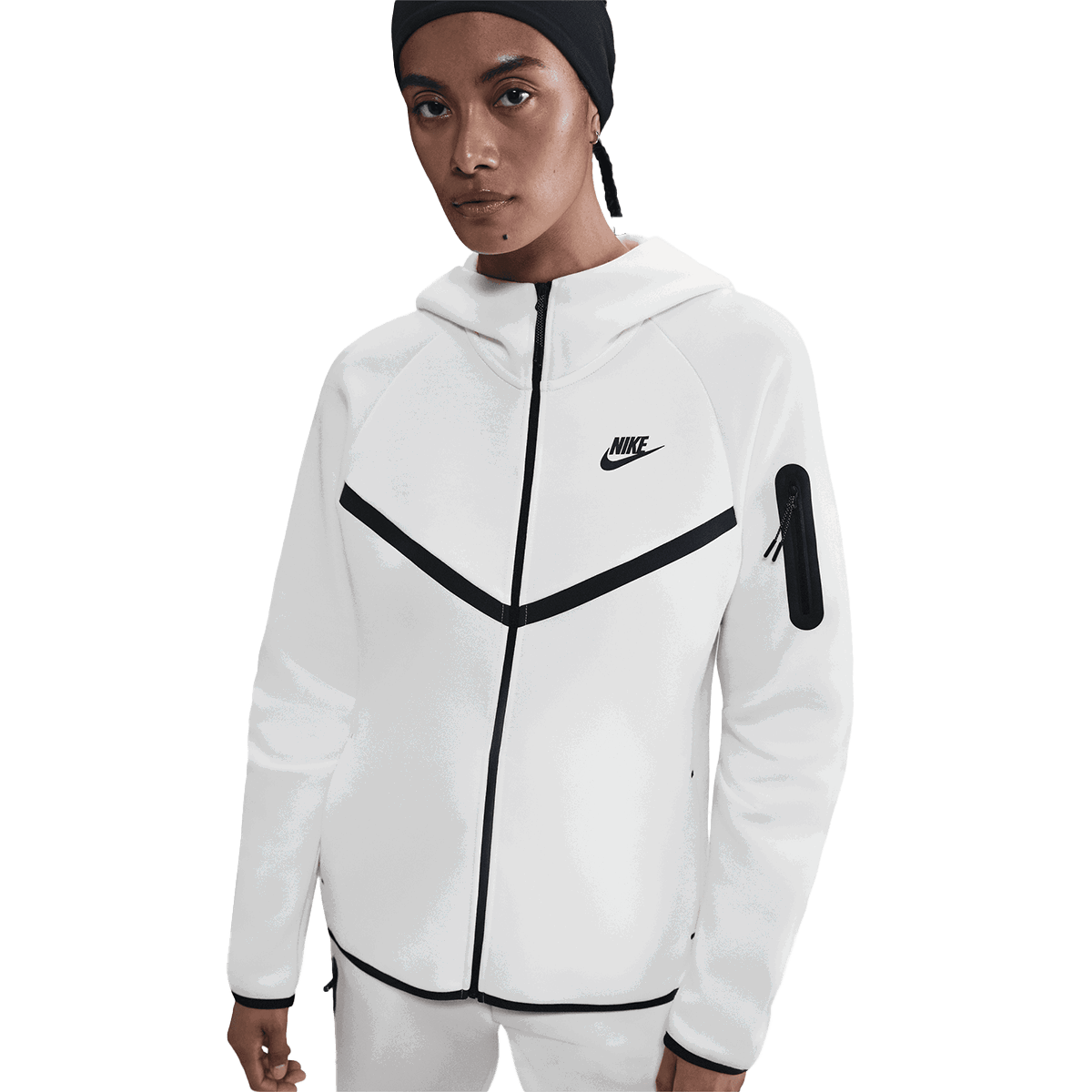 Суитчър Nike Tech Fleece Full-Zip Hoodie Бяло | HV6747-133, 0