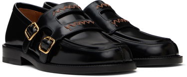 Облекло Marni Marni Bambi 3.0 Double Buckle Loafers Черно | MOMS006002 PS679, 3