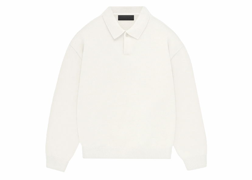 Поло тениска Fear of God Knit Polo Cloud Dancer Бяло | 192BT232181F