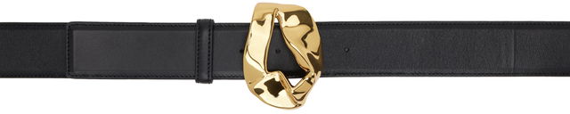 Bottega Veneta Abstract Buckle Leather Belt