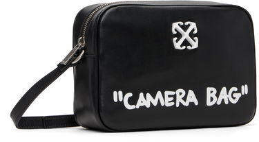 Чанта през рамо Off-White Jitney 'Camera Bag' Quote Leather Crossbody Bag Черно | OWNN18CC99LEA0011001, 1