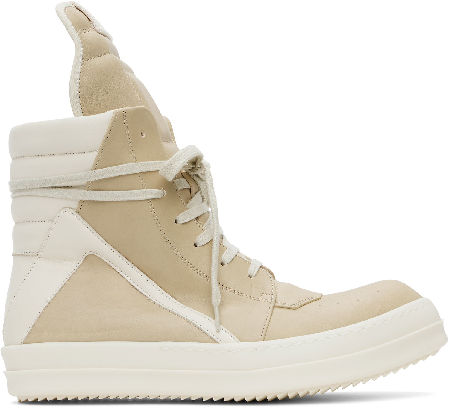 Кецове и обувки Rick Owens Rick Owens Hollywood Geobasket Бежово | RR01E5894 LCHLCO, 0