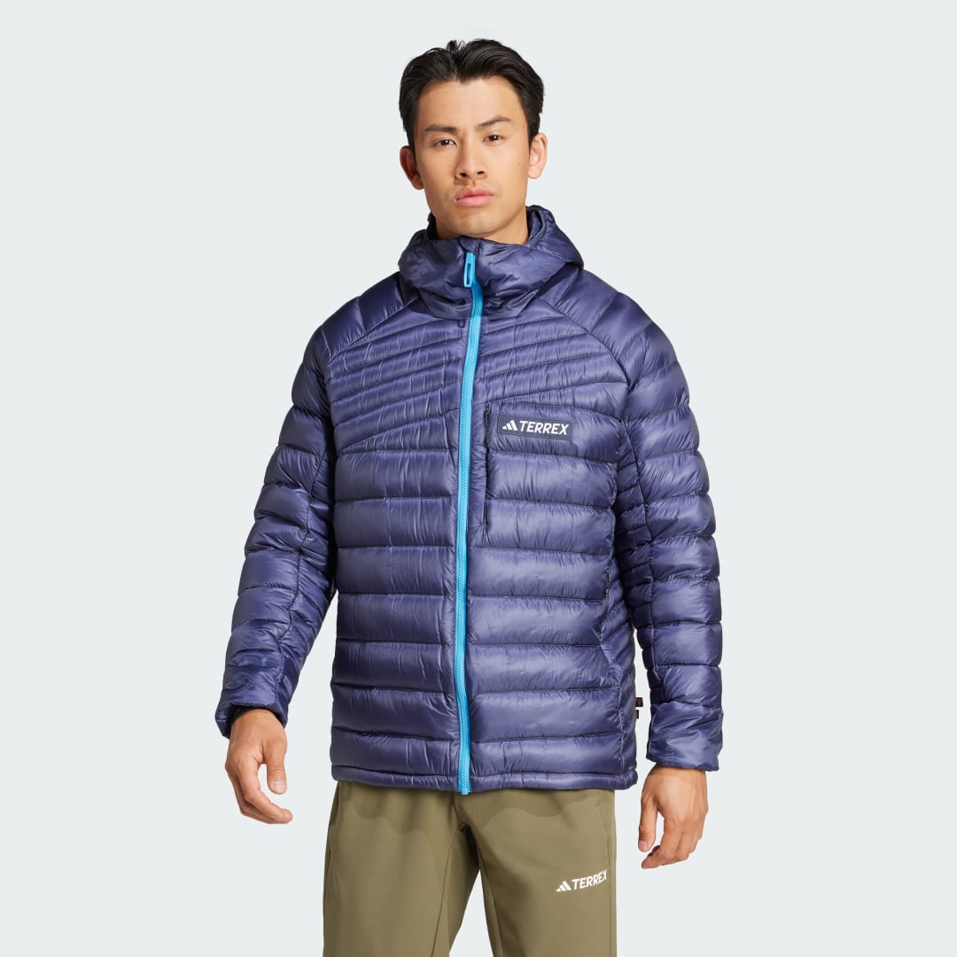 Пухо яке adidas Performance Terrex Xperior Cold.Rdy Down Hooded Jacket Синьо | IT3225, 0