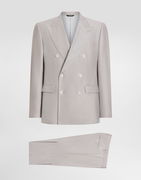 Dolce & Gabbana Deconstructed Double-breasted Wool And Silk Suit
