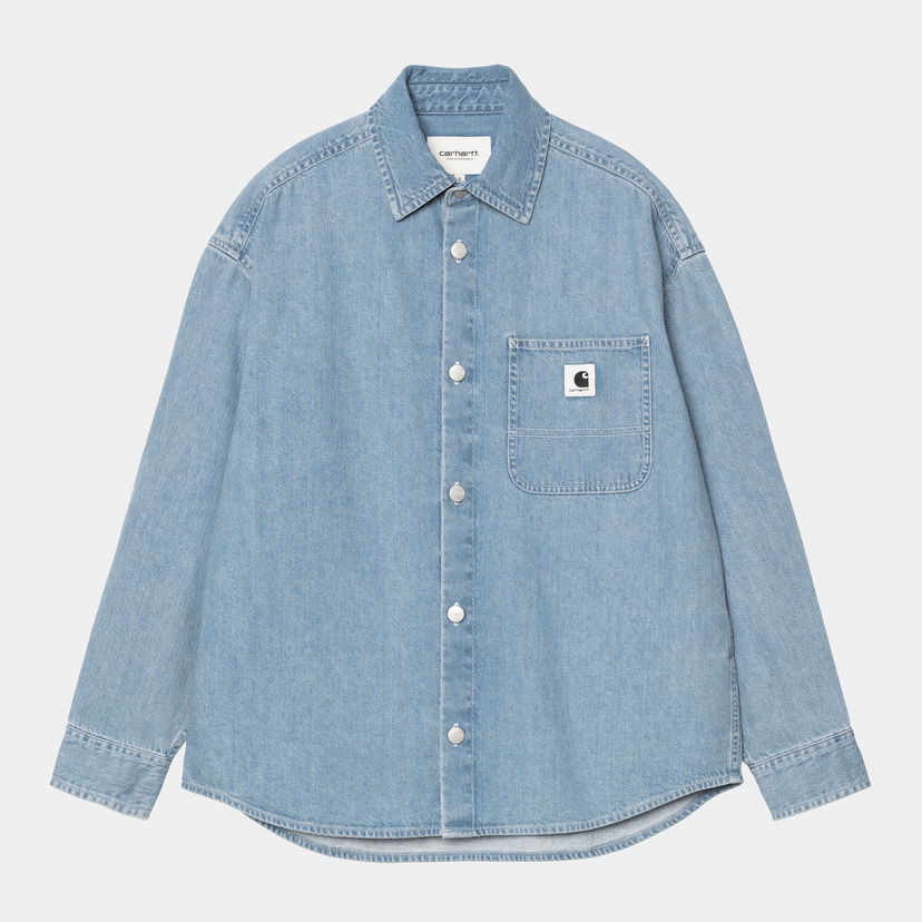 Риза Carhartt WIP Carhartt WIP Marly Long Sleeve Shirt Синьо | I035584_7