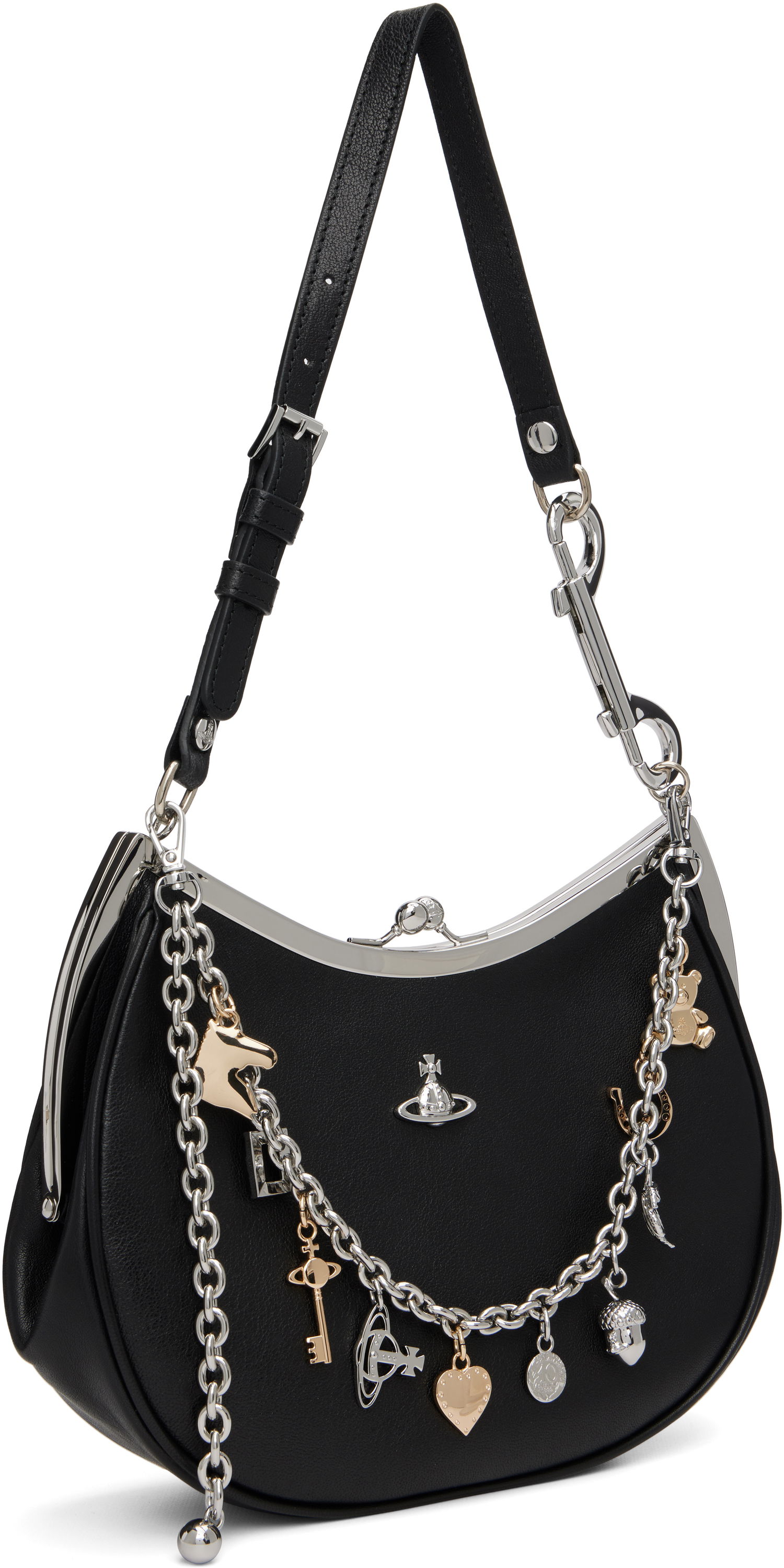 Дамска чанта Vivienne Westwood Vivienne Westwood Charm Frame Bag Черно | 4B01000PW-L00BX-, 1