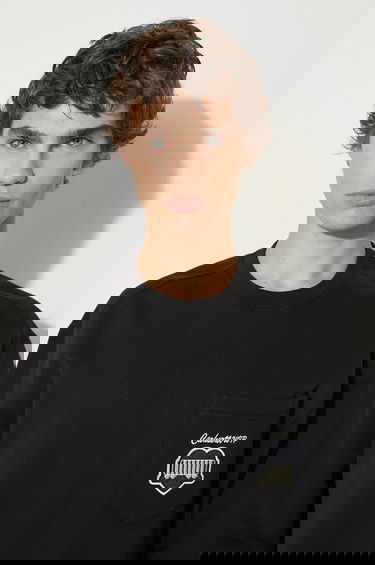 Суитчър Carhartt WIP Heart Train Pocket Crewneck Sweatshirt with Appliqué Черно | I033932.89XX, 4