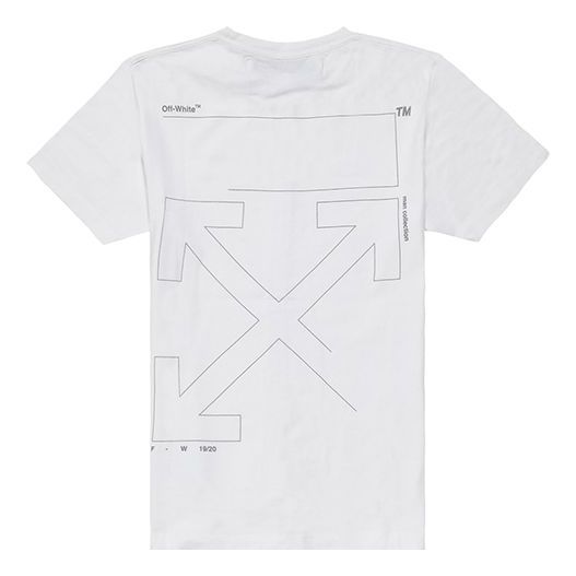 Тениска Off-White Off-White Cotton Short Sleeves T-Shirt Бяло | OMAA027E191850030191, 0