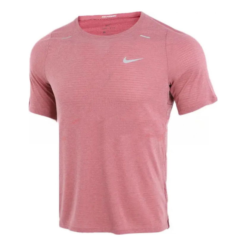 Тениска Nike UV Miler Short-Sleeve Running Shirt Розово | DD1535-614