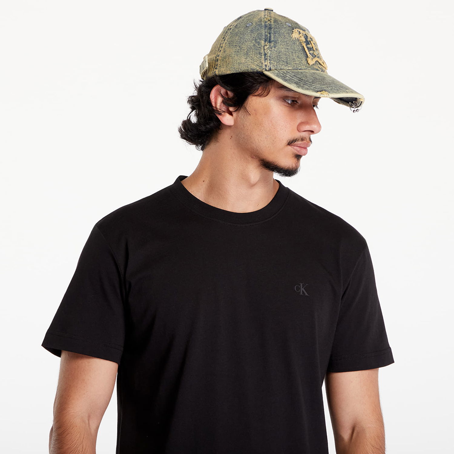Тениска CALVIN KLEIN Euphoric Monologo Short Sleeve Tee Black Черно | J30J325683 BEH, 1