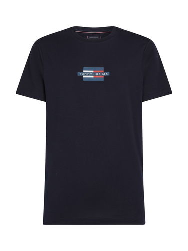 Тениска Tommy Hilfiger Tommy Hilfiger Flag Box T-Shirt Тъмно синьо | MW0MW38636DW5, 4