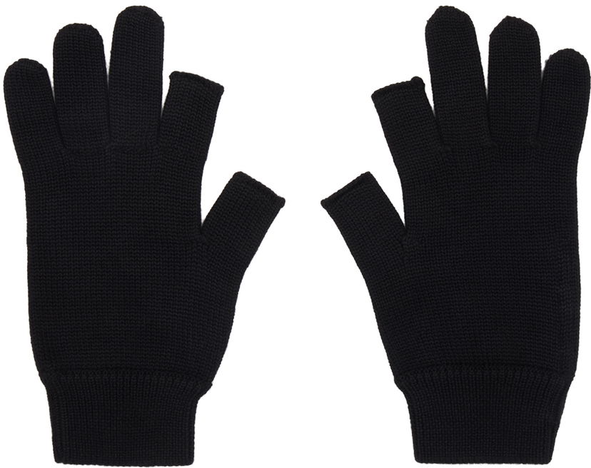 Ръкавици Rick Owens Black Porterville Touchscreen Gloves Черно | RU02D6492 WS