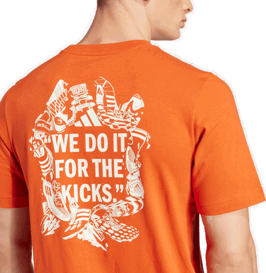 Тениска adidas Performance Football Kicks Graphic Tee Оранжево
 | JD8212, 4