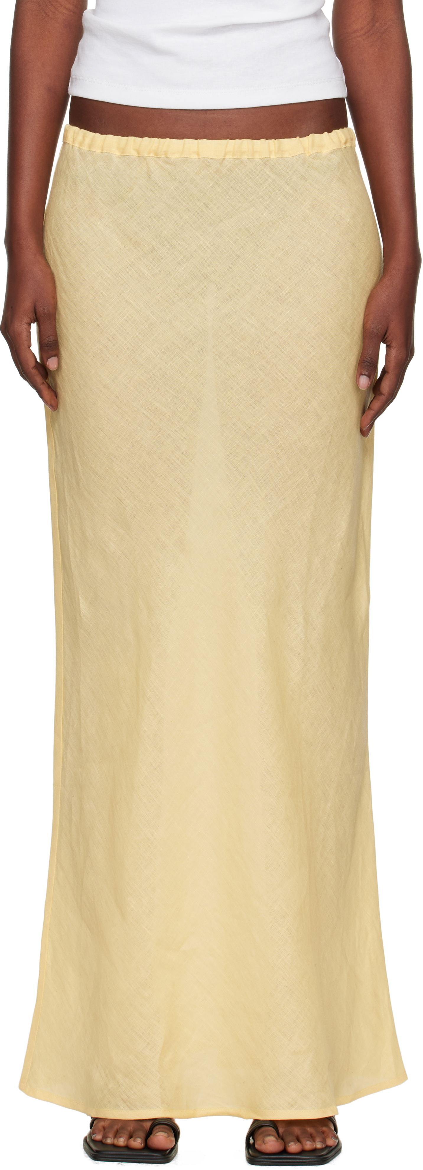 Пола Baserange Baserange Dydine Maxi Skirt Жълто | SSDY-FL-AU25, 0