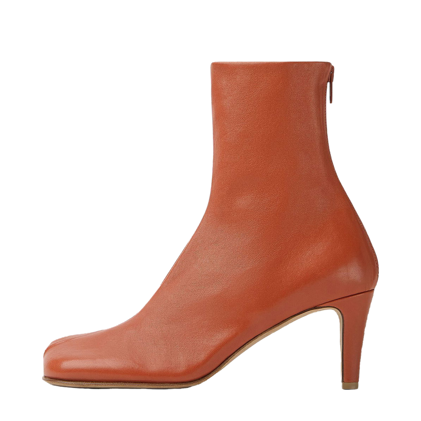 Кецове и обувки Bottega Veneta Leather Ankle Boots Кафяво | 667208VBSO06561