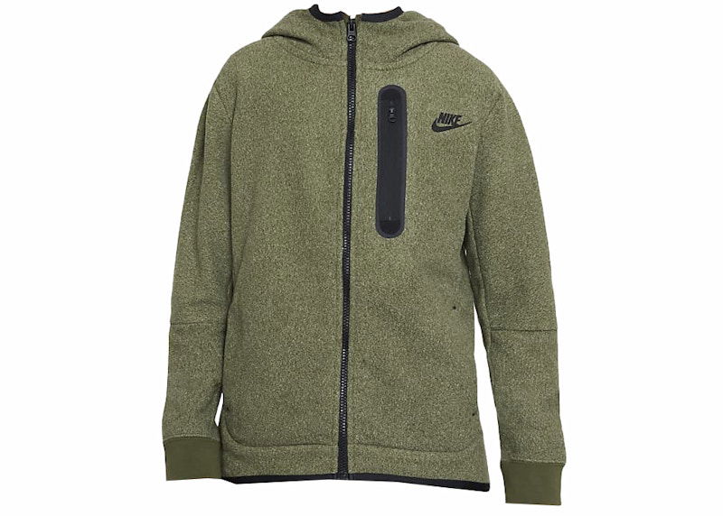 Суитчър Nike Kids' Tech Fleece Winterized Full-Zip Hoodie Зелено | DV3064-326