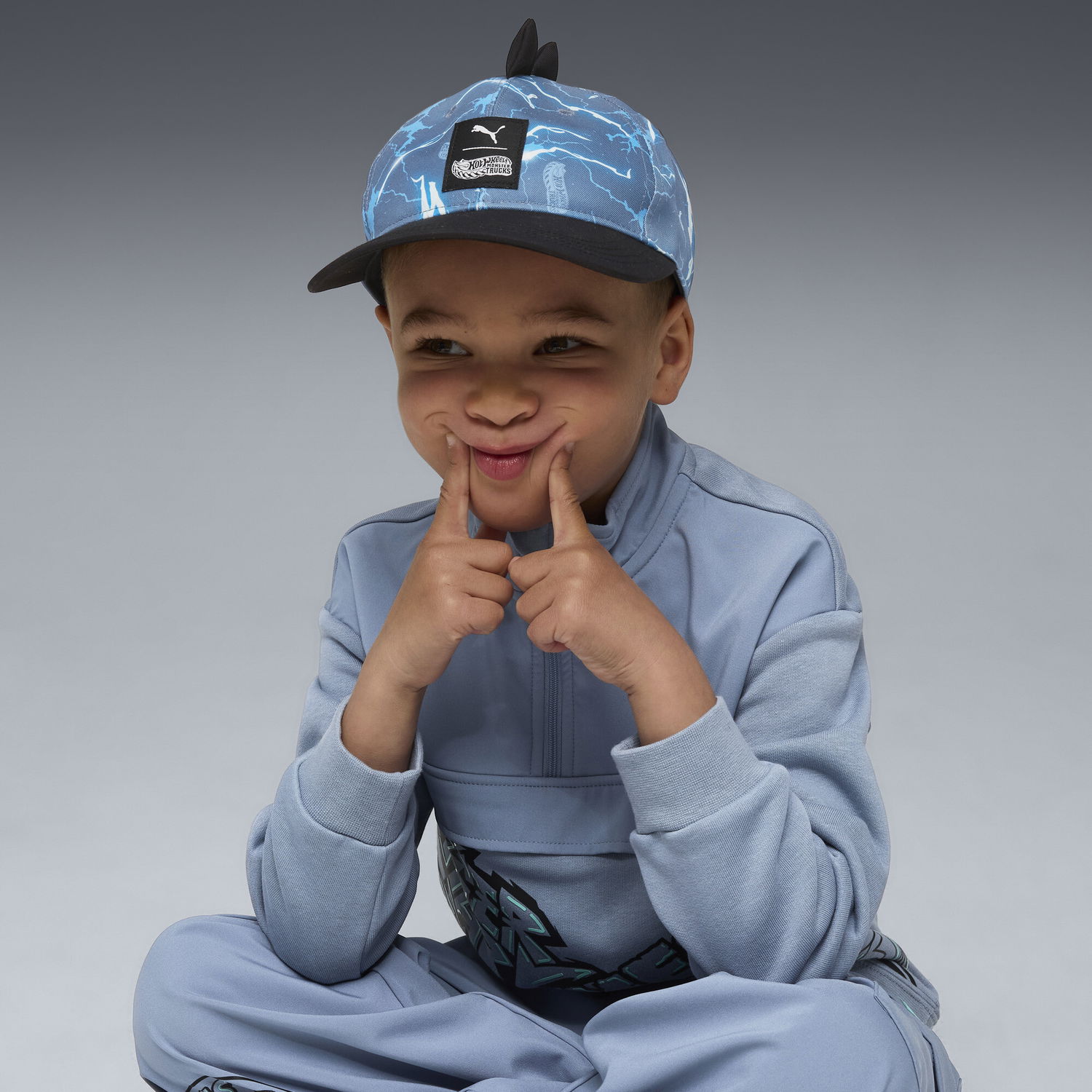 Шапка с козирка Puma PUMA x HOT WHEELS™ Monster Trucks Kids' Baseball Cap Синьо | 026563_01, 1
