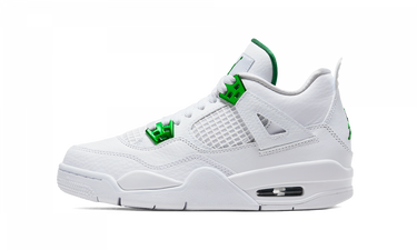Кецове и обувки Jordan Air 4 Retro Green Metallic GS Бяло | 408452-113, 0