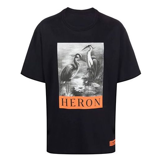 Тениска HERON PRESTON Heron Preston Logo Graphic T-Shirt Черно | HMAA026C99JER00110011001